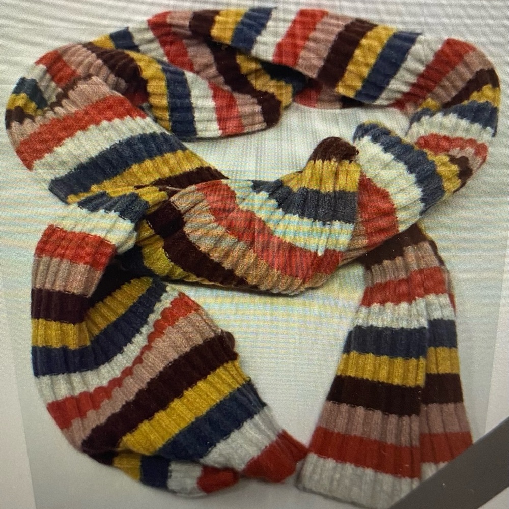 NEW Madewell striped oversized scarf alpaca wool long scarf